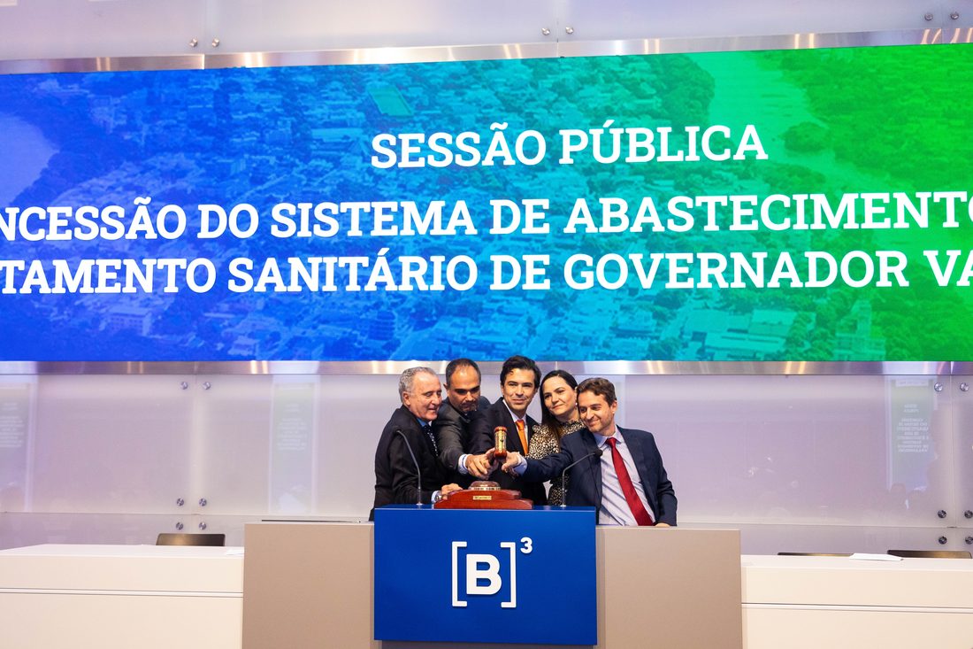 Sessão pública de leilão da concessão de água e esgoto de Governador Valadares na B3